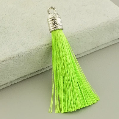 Пензлик шовк (55х80 мм, зелений, срібний)