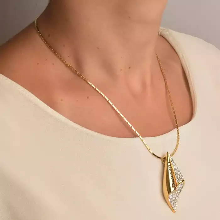 🏷️️ Підвіска Winniana Фіаніт 45 см (позолота 18к) ss_90758