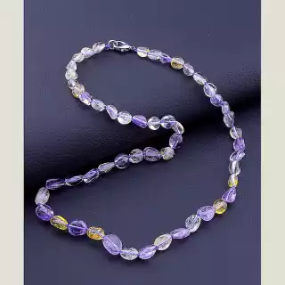 Намисто Аметрін, Цитрин 46 см