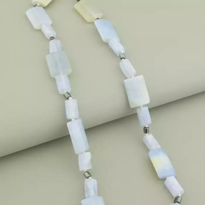 🏷️️ Намисто Сапфірин, Гематит 43 см. ss_98567