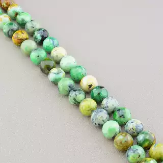 Намистини Туркіз 40 см. 11,5 мм. на нитці (натуральне каміння, без застібки) в формі кульки