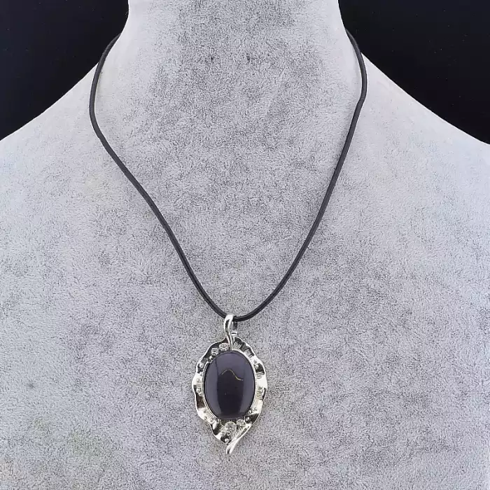 🏷️️ Підвіска + Сережки Котяче око 45 см ss_82019