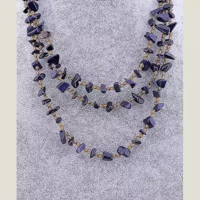 🏷️️ Намисто Авантюрин 76 см F-11548