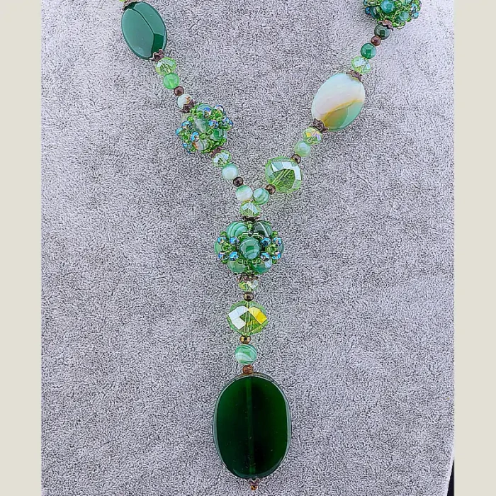 🏷️️ Намисто Агат 58 см ss_13839