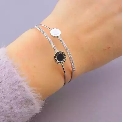 🏷️️ Браслет без застібки Saiya Фіаніт 17 см (родій) F-83552