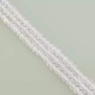 Намистини Чеський кришталь 47 см. 4,5 мм. (без застібки) на нитці з гранями