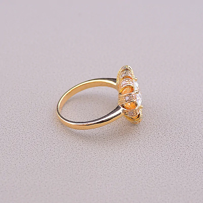 🏷️️ Каблучка Xuping Фіаніт (позолота 18к) ss_85486