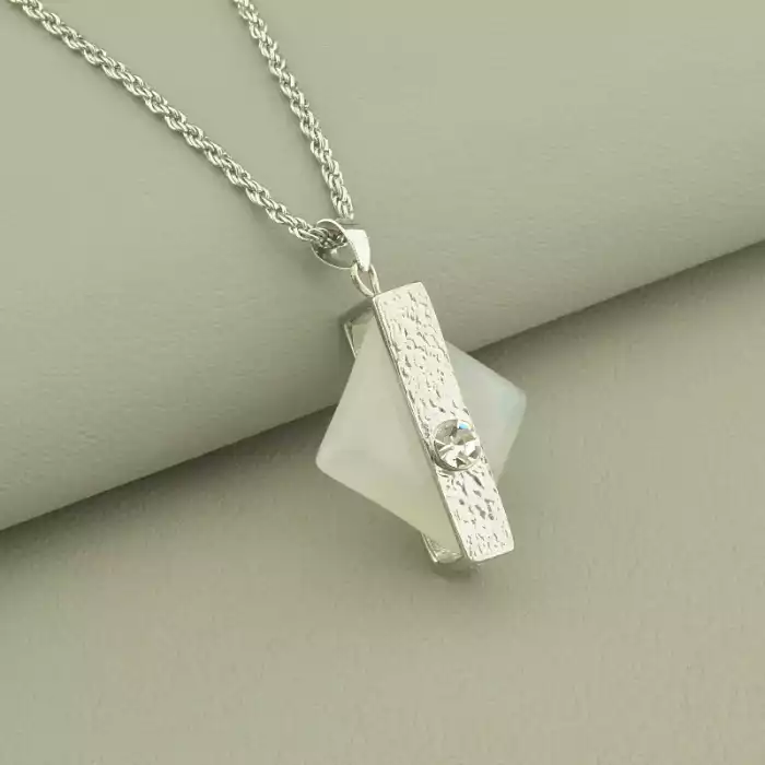 🏷️️ Підвіска+Серьги Агат 42 см. ss_101149