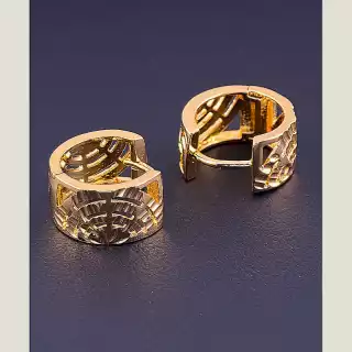 Сережки кільця Xuping (позолота 18к)