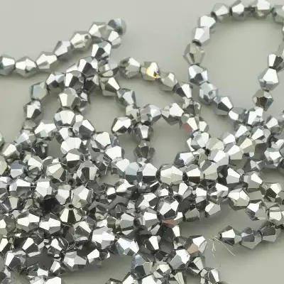 🏷️️ Намистини Чеський кришталь 30 см. (без застібки) на нитці з гранями F-96037