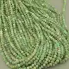 🏷️️ Намистини Хризопраз 39 см. 4,5мм. на нитці (натуральне каміння, без застібки) F-103806