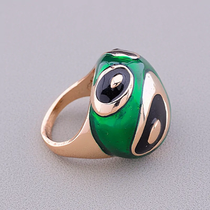 🏷️️ Перстень емаль Fashion (позолота 18к) ss_45116