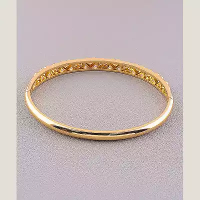 🏷️️ Браслет шарнірний Xuping Фіаніт 17 см (позолота 18к) F-58613